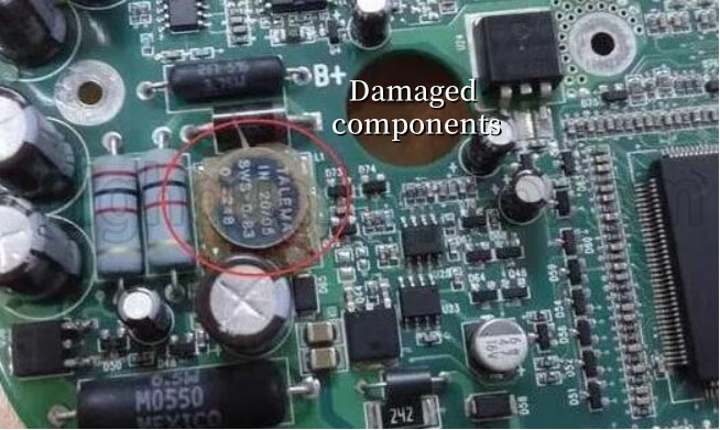 Damaged components | PCBA repair | PCB repair | circuit board repair | Highqualitypcb Damaged components | PCBA repair | PCB repair | circuit board repair | Highqualitypcb